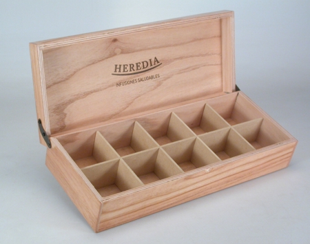 Caja de madera 10 infusiones